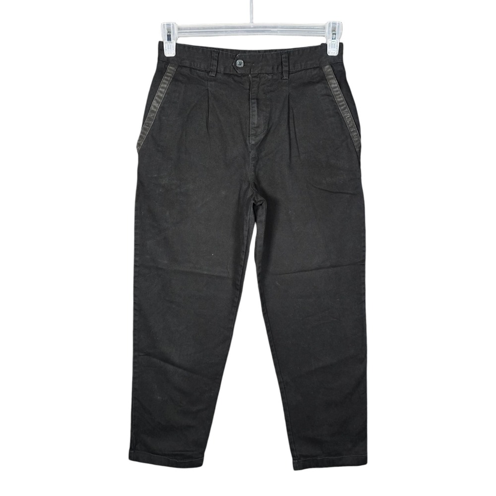 AllSaints Pants Size 11-12Y smALLSAINTS Boys Slim Tapered Chino Logo Tape Black